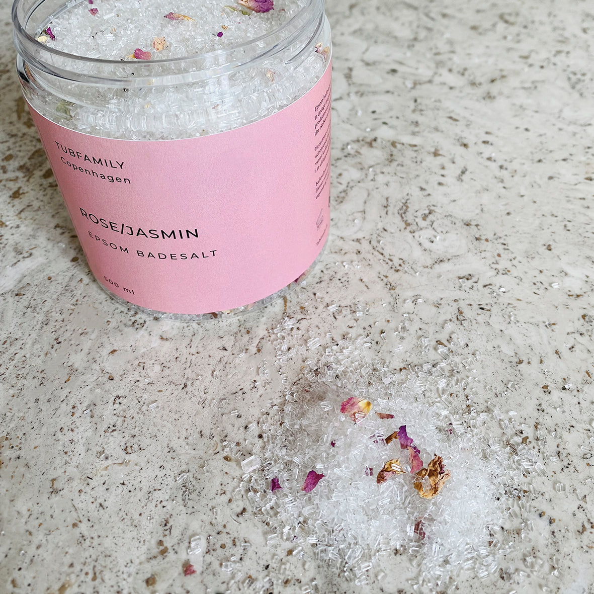 Lyxigt epsom badsalt/rosa - 500g